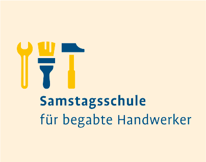 Logo des Projekts Samstagsschule für begabte Handwerker der Stiftung Polytechnische Gesellschaft und der Handwerkskammer Frankfurt-Rhein-Main. Foto: Stiftung Polytechnische Gesellschaft